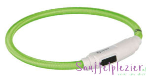ledhalsband van Trixie groen voor hond of kat