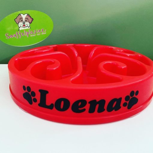 anti schrokbak hond Loena 30cm rood