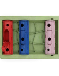 Roller van Eat Slow live Longer met 3 rollers en antischrok bak