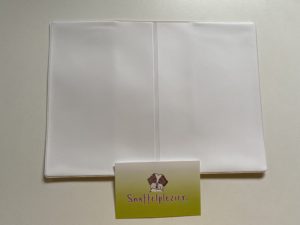 Hoesje voor dierenpaspoort voor honden, katten en knaagdieren in het wit