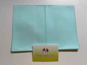 Hoesje voor dierenpaspoort voor honden, katten en knaagdieren in mint