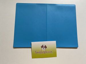 Hoesje voor dierenpaspoort voor honden, katten en knaagdieren in blauw