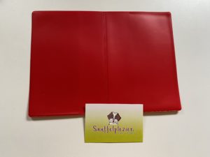Hoesje voor dierenpaspoort voor honden, katten en knaagdieren in rood