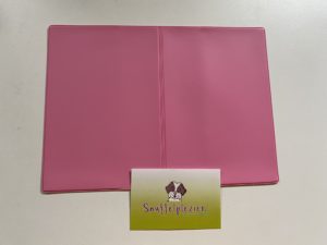 Hoesje voor dierenpaspoort voor honden, katten en knaagdieren in donker roze