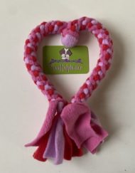 Hart speeltouw roze / rood / lila
