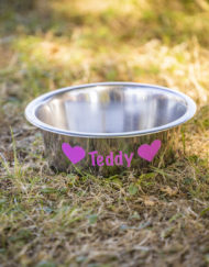 RVS voerbak met naam