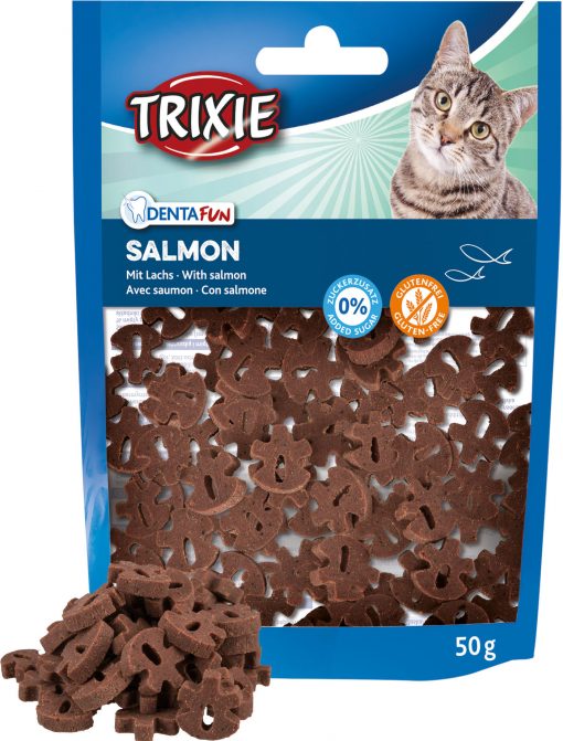 Trixie kattenspoepjes met zalmsmaak goed voor gebit