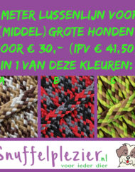 5 meter lussenlijn (middel)grote hond