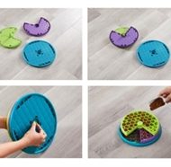 Lickin layers uit elkaar, zo heb je 3 losse lickimattten