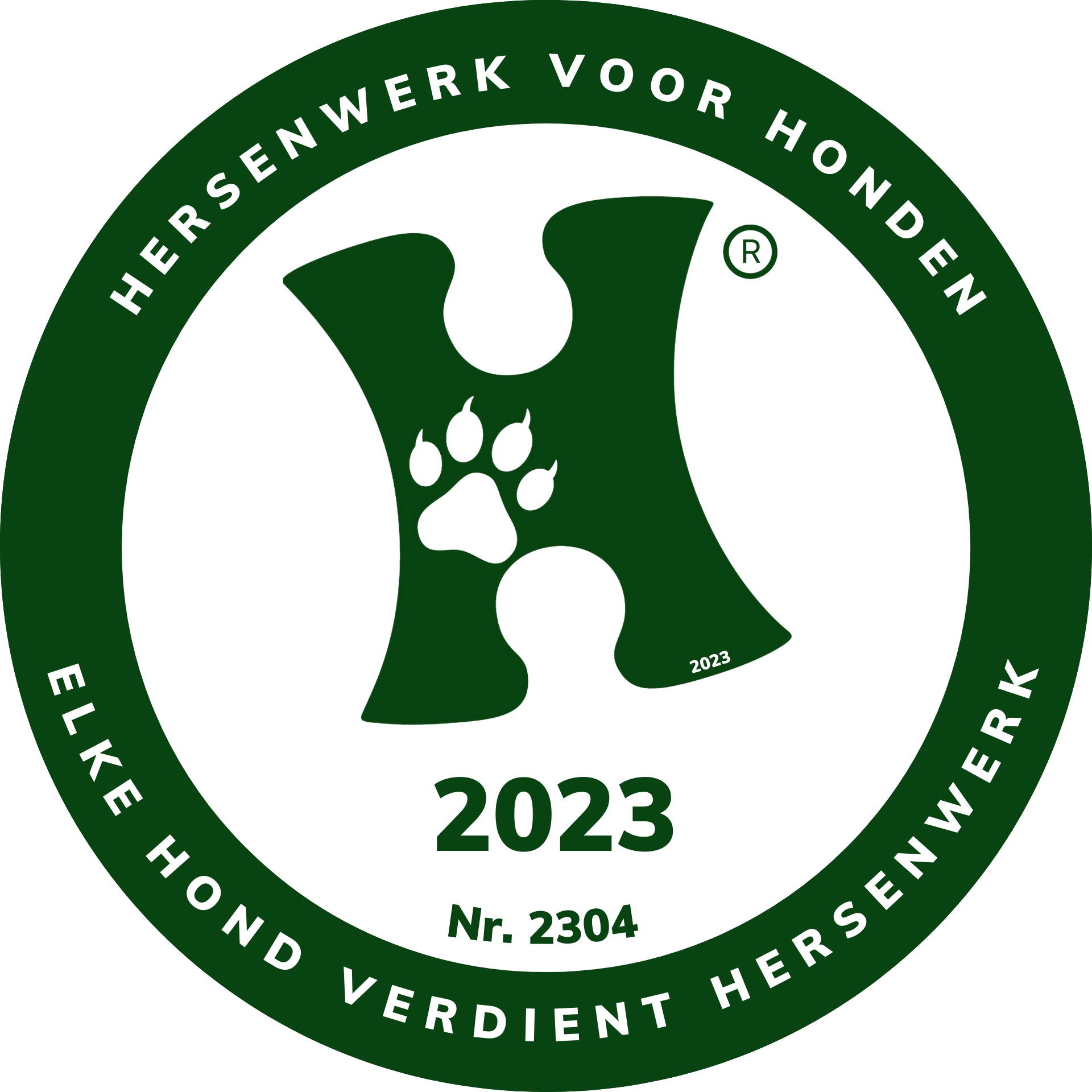 Persoonlijk logo Hersenwerk voor honden