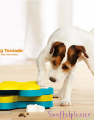 Denkspelletjes hond Dog Tornado 4 lagen die kunnen draaien met 3 botjes waar je lekkers onder kan verstoppen.