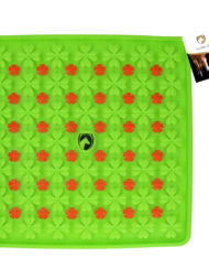 Snuffelmat met klavertjes 4 in groen en rood