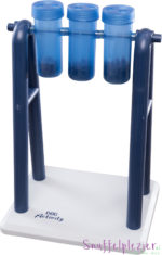 Turn around van Trixie stellage met 3 blauwe buisjes