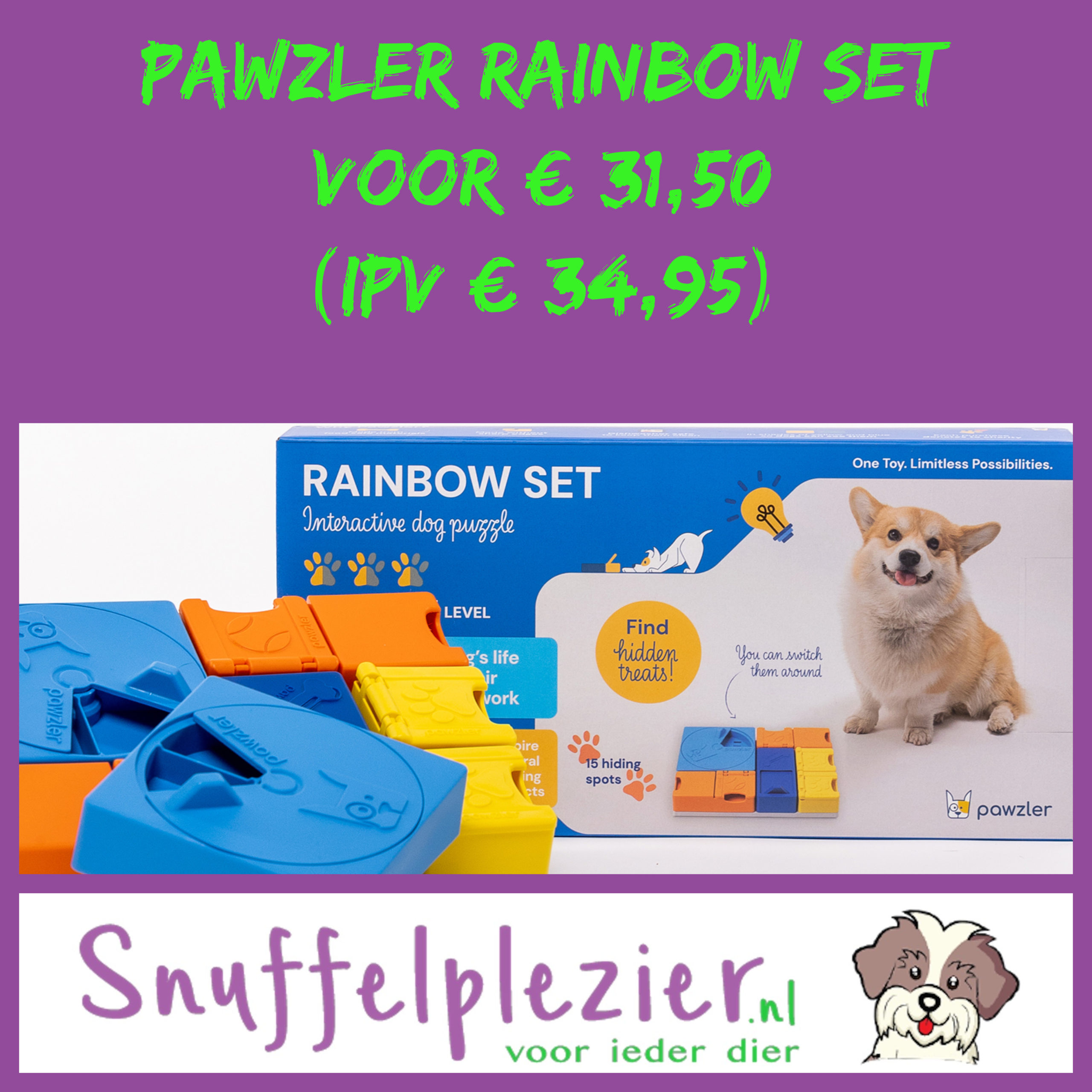 Pawzler Rainbow set